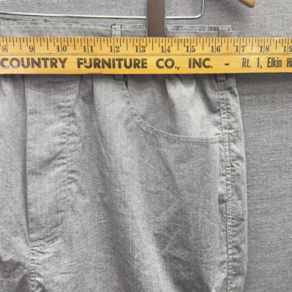 ORTTU Mens London Pants Gray Cropped Tapered Belted Elastic Waist‎ Size M